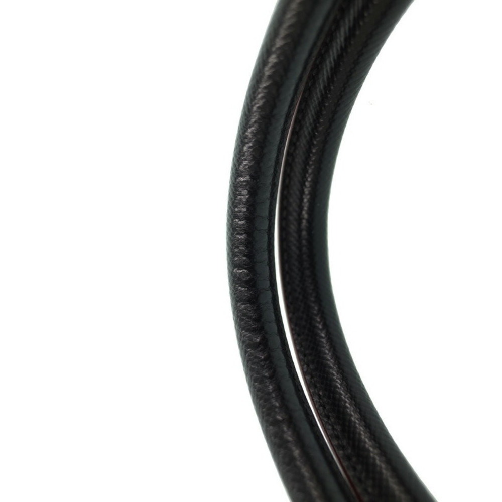 Prada Saffiano Leather Double Shoulder Bag black - Picture 5 of 9